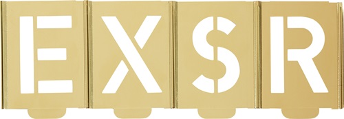 Signierschablonensatz 327 Buchstaben A-Z