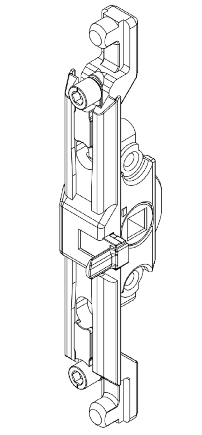 Kammergetriebe D7 m.FBS sw ( VE=100) /RG149