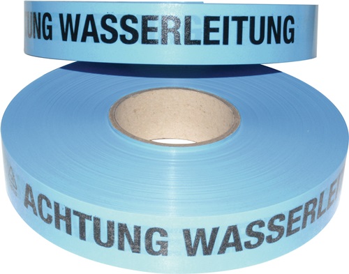 Trassenwarnband Aufdruck Achtung Wasserl