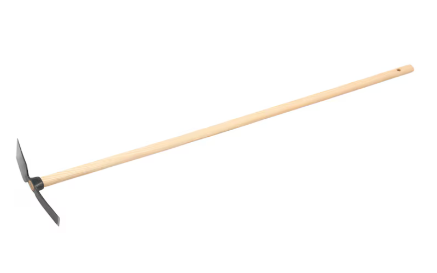 Gartenhacke mit breitem und schmalem Blatt