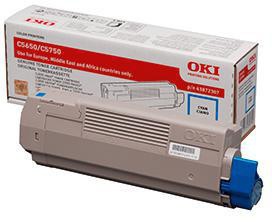 OKI Toner OKI Originalzubehör 43872307 ca. 2.000 Seiten cyan