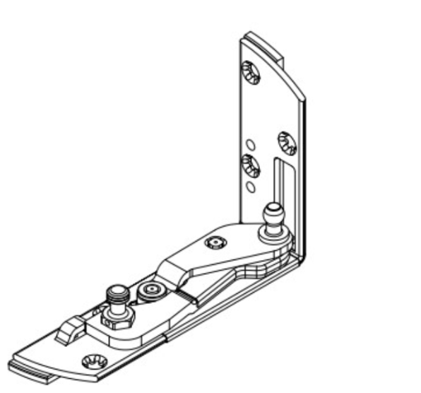 Ecklager Blendrahmen CWF silber DIN LS 29546300 I RG149