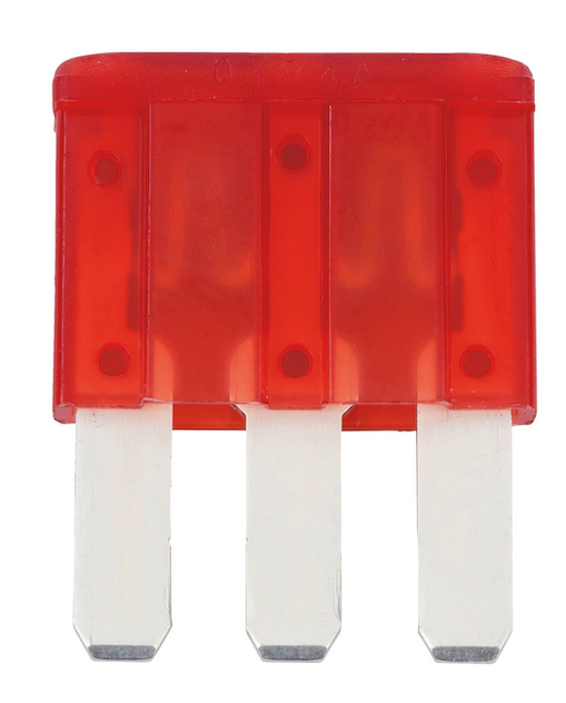 Flachstecksicherung MICRO 3 Silver 10 A I Rot