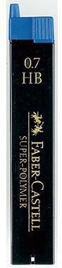 FABER-CASTELL Feinmine Faber-Castell SUPER POLYMER 0,7mm H schwarz 12 St./Pack.
