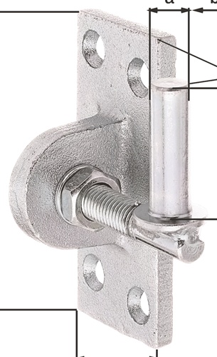 Kloben z.Anschr.13x45mmStahl roh galv.ve