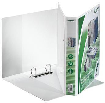 LEITZ Präsentationsringbuch Leitz 51mm DIN A4 2 Ringe D-Mechanik Pappe/Polypropylen kaschiert weiß