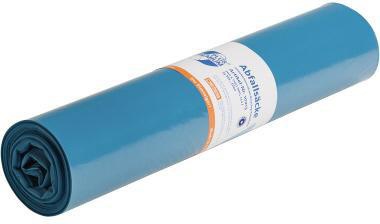 PREMIUM PLUS Müllsack PREMIUM PLUS TYP 60 70 x 110 cm (B x H) 34µm 120l LDPE-Folie blau 25 St./Pack.