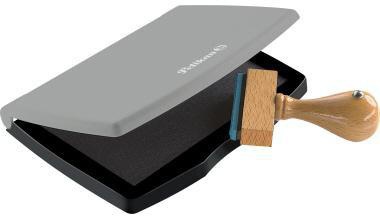 PELIKAN Stempelkissen Pelikan 2E Gummistempel Polymerstempel 110 x 70 mm (B x H) schwarz nicht dokumentenecht