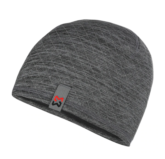 Fleecemütze Reflektor Grau