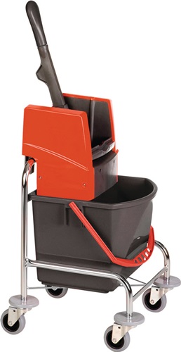 Reinigungswagen Eimer 1 x 17l u.Presse S