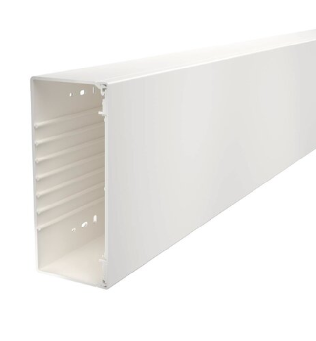 OBO WDK100230RW Wand/Deckenkanal 100x230 (2 m) PVC m.Bodenlochung 6191355