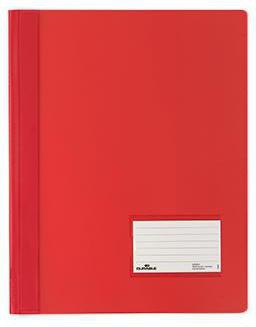 DURABLE Schnellhefter DURABLE DURALUX® TRANSLUZENT DIN A4 Überbreite PVC rot