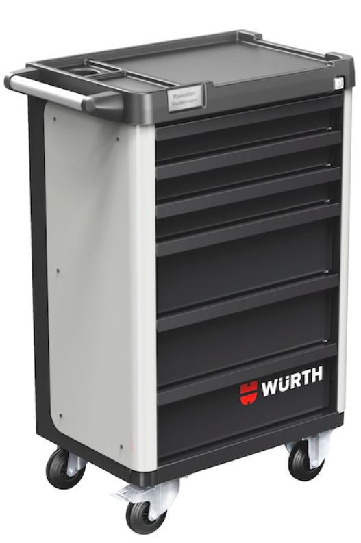 Würth System-Werkstattwagen BASIC 8.4 "Telegrau" I 6 Schubladen