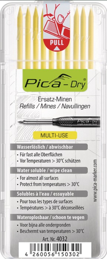 Minenset Pica-Dry 10x gelb feucht abwischbar 10 Minen/Set