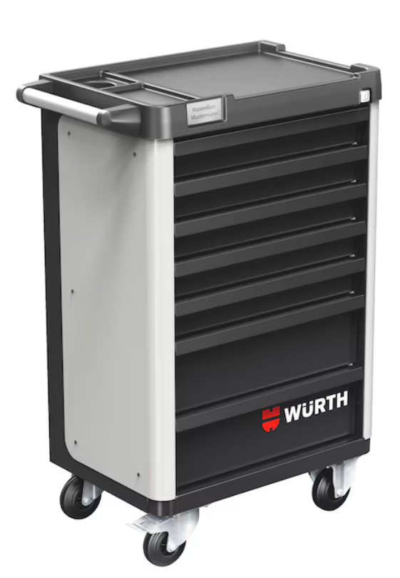 Würth System-Werkstattwagen BASIC 8.4 "Telegrau" I 7 Schubladen