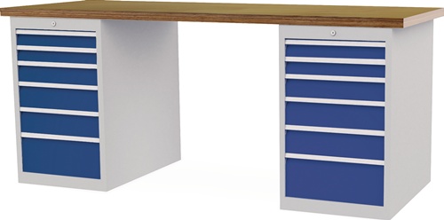 Werkbank B2000xT750xH859mm Buche-Multipl