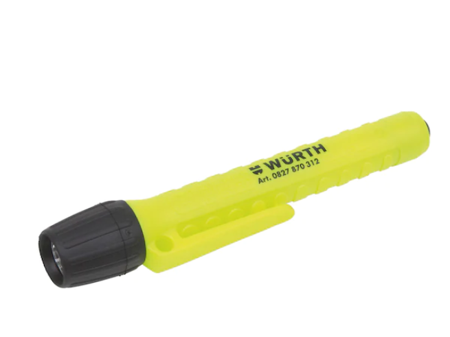LED-Taschenlampe in signalgelb von Würth