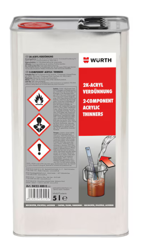 Acryl-Verdünnung für 2K-Acryl-Produkte und 1K-Dickschichtlacke I 5 Liter