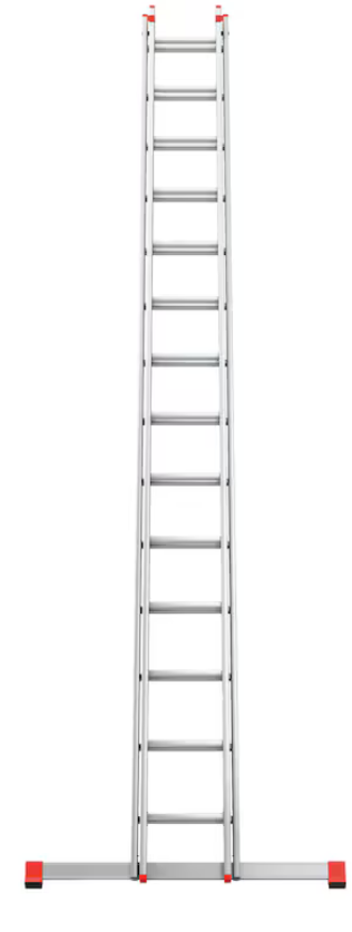 Alu-Schiebeleiter 2-teilig I 2x14 Stufen