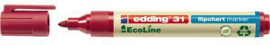 EDDING Flipchartmarker edding 31 EcoLine 1,5-3mm rot edding 31 EcoLine 1,5-3mm rot