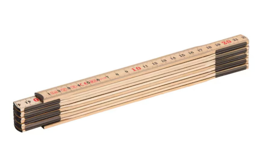 Gliedermaßstab aus Glasbirkenholz I 2 m