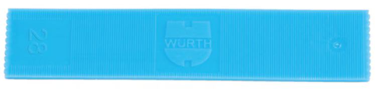 Verglasungsklotz blau I 28x2