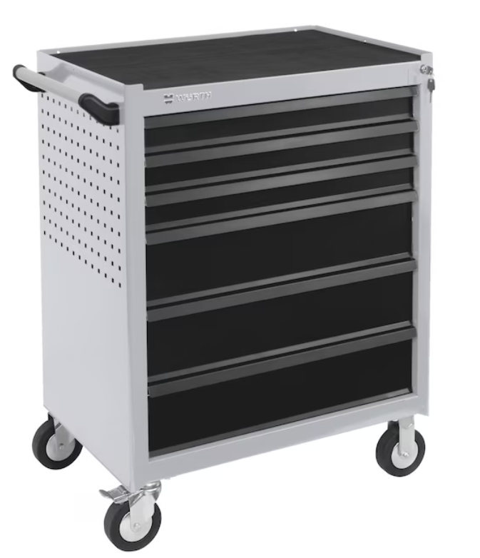 Würth System-Werkstattwagen WE "Lichtgrau" I 6 Schubladen