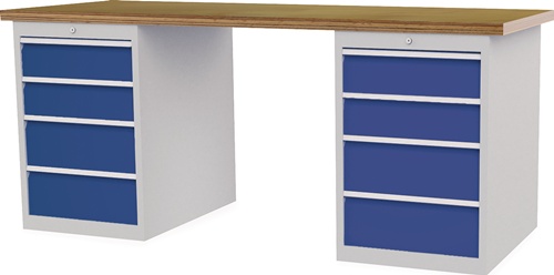 Werkbank B2000xT750xH859mm Buche-Multipl