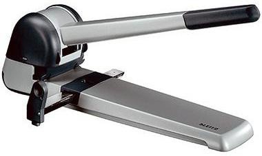 LEITZ Locher Leitz 8cm 250 Bl. (80 g/m²) mit Anschlagschiene silber