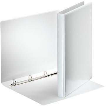 ESSELTE Präsentationsringbuch Esselte 38mm DIN A4 4 Ringe D-Mechanik Graupappe weiß