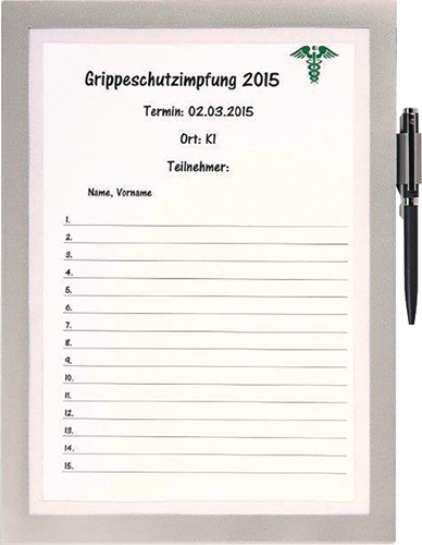 Magnetrahmen DIN A4 silber selbstklebend