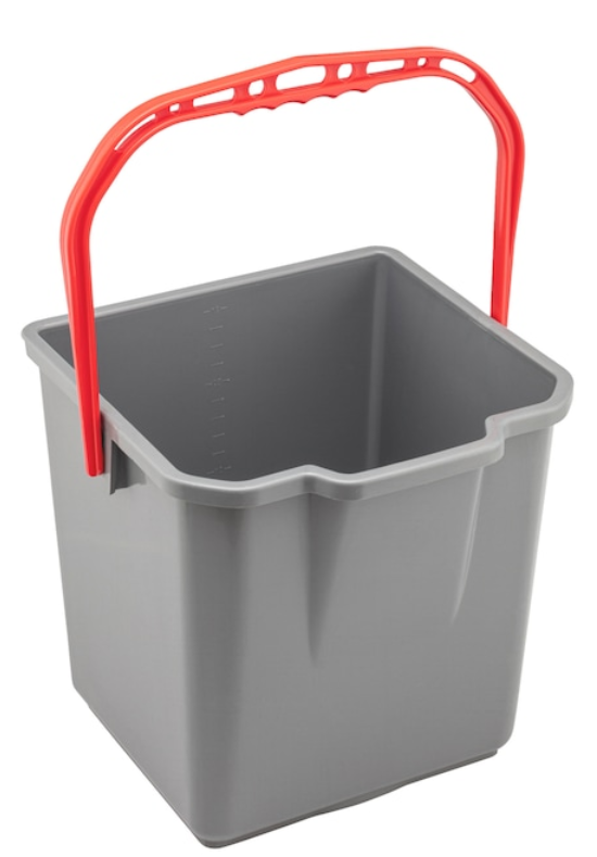 Eimer für Reinigungswagen Doppelfahreimer I Rot