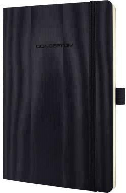 SIGEL Notizbuch SIGEL Conceptum ca. DIN A5 liniert schwarz 97 Bl.
