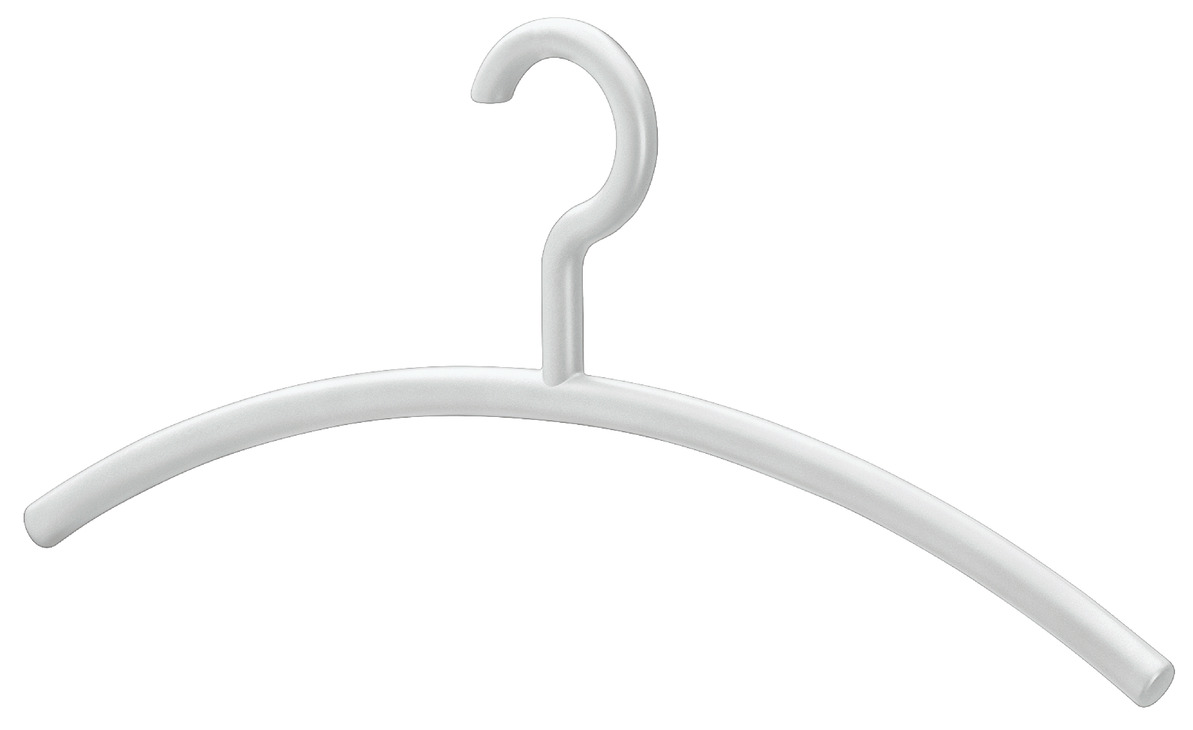 HEWI Kleiderbügel mit Haken feststehend matt
