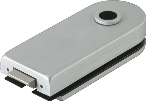 Glastürschloss STUDIO Rondo LM silber el