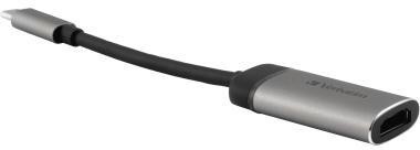 VERBATIM Adapter Verbatim USB-C-Stecker/HDMI-Buchse schwarz/grau