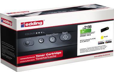 EDDING Toner edding kein Originalzubehör Kompatibel mit: HP 201A EDD-2198 ca. 1.400 Seiten gelb