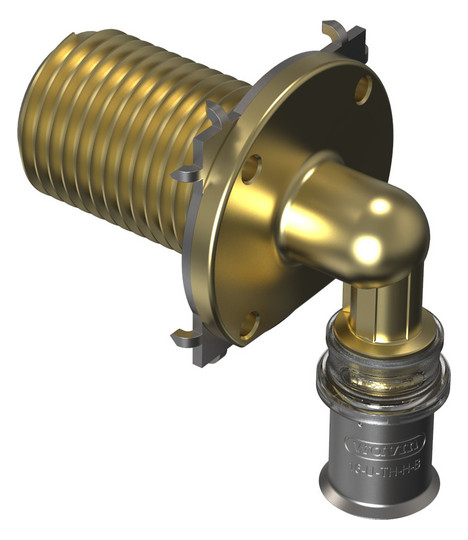 M5 Wanddurchführung 16mm x 1/2" IG L=39mm Comfort Press