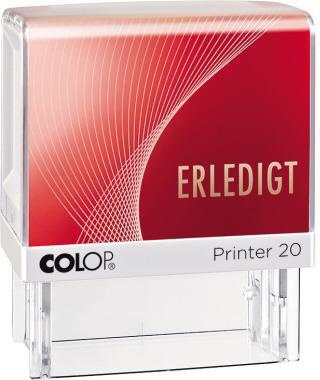 COLOP Textstempel COLOP® Printer 20 38 x 14 mm (B x H) ERLEDIGT rot