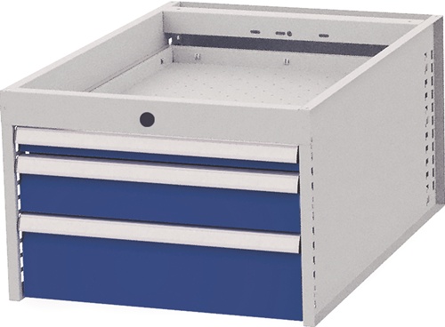 Schubladenschrank H358xB541xT736mm 3Schu