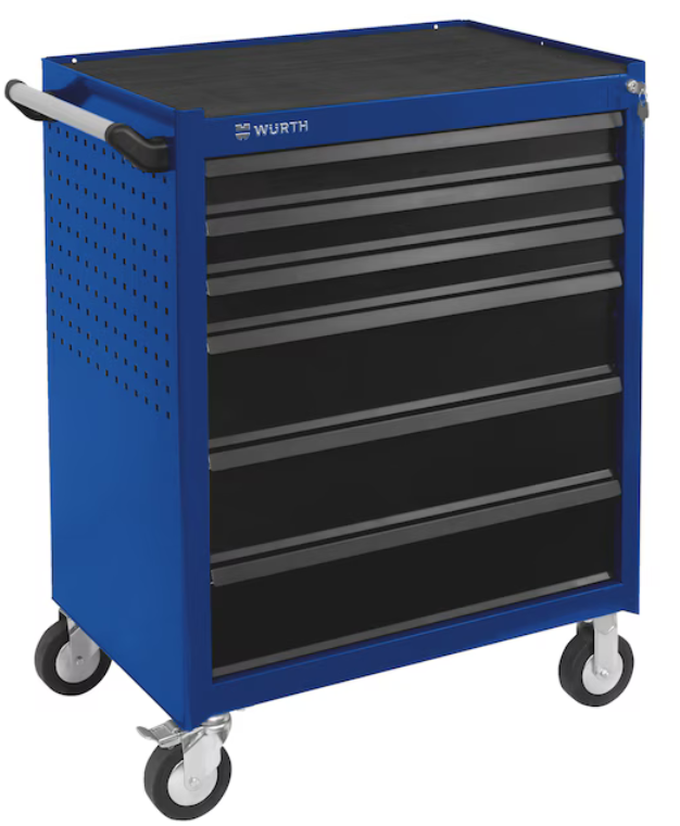 Würth System-Werkstattwagen WE "Enzianblau" I 6 Schubladen