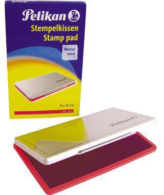PELIKAN Stempelkissen Pelikan 1 Gummistempel Polymerstempel 160 x 90 mm (B x H) rot