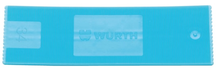 Verglasungsklotz blau I 34x2