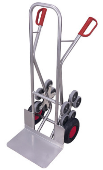 Aluminium Treppenkarre mit 2 fünfarmigen Radsternen