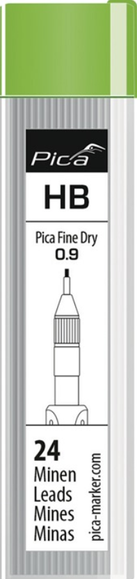 Minenset Fine Dry graphit HB 24 Minen/Set PICA