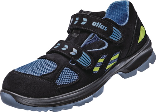 ATLAS Sicherheitssandale FLASH 4605 XP ESD Gr. 36 W. 10 schwarz/blau/neon-gelb