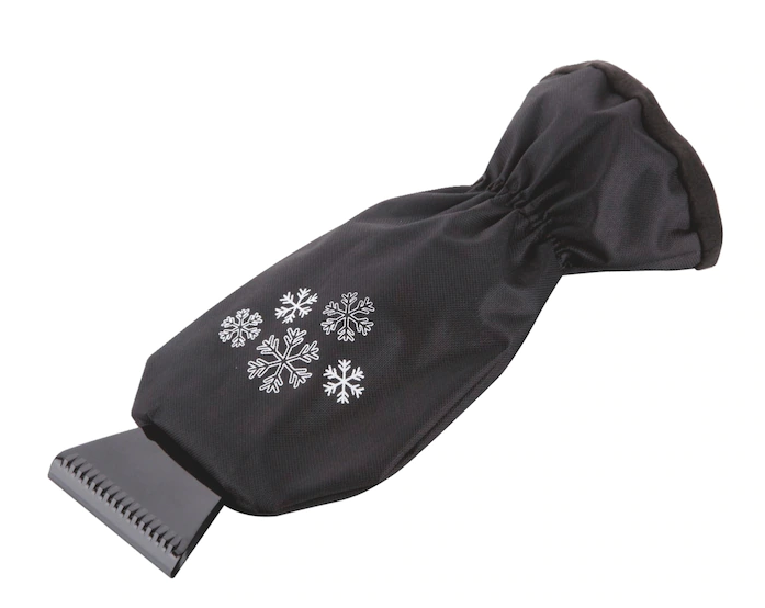 Eiskratzer mit Handschuh