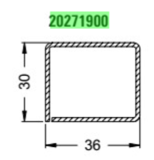 20271900 Verstärkungsprofil 36/30/1,5 I RG126