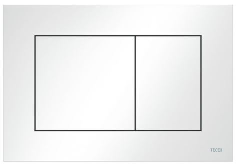 TECEnow 9240400 WC-Betätigungsplatte für Zweimengentechnik
