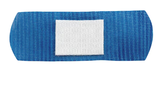 Pflasterstrips detektierfähig blau metallhaltig